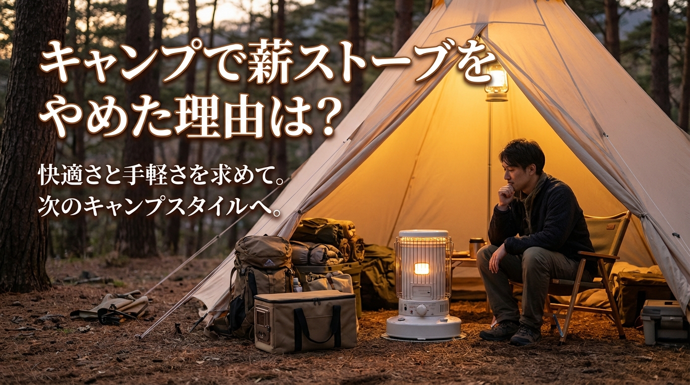キャンプで薪ストーブをやめた理由は？