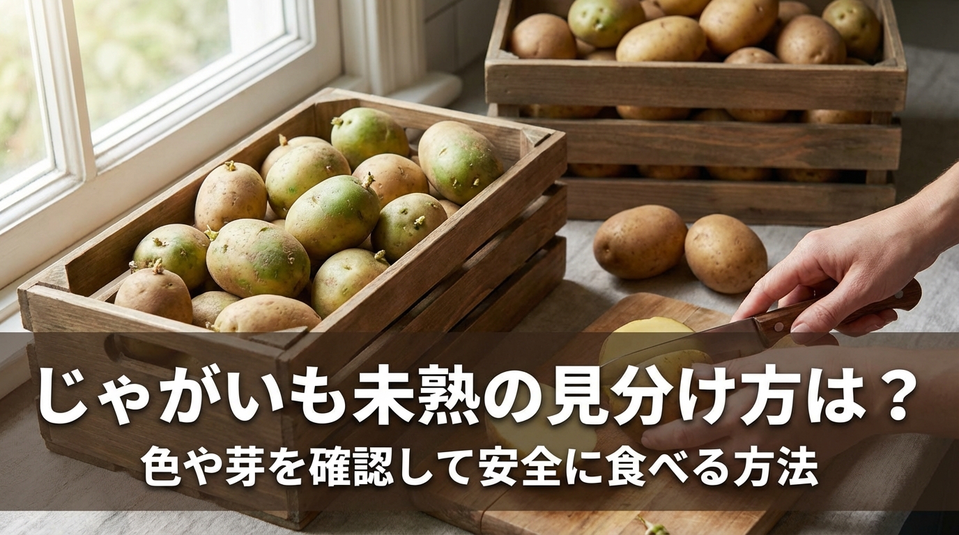 じゃがいも未熟の見分け方は？色や芽を確認して安全に食べる方法とは