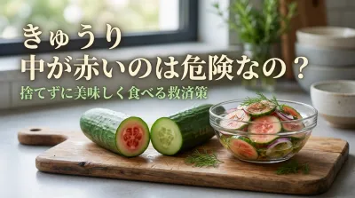 きゅうりの中が赤いのは危険なの？捨てずに美味しく食べられる救済策