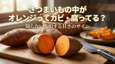 さつまいもの中がオレンジ色ってカビ・腐ってる？実は甘さと栄養に関係する色だった