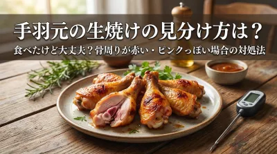 手羽元の生焼けの見分け方は？食べたけど大丈夫？骨周りが赤い・ピンクっぽい場合の対処法