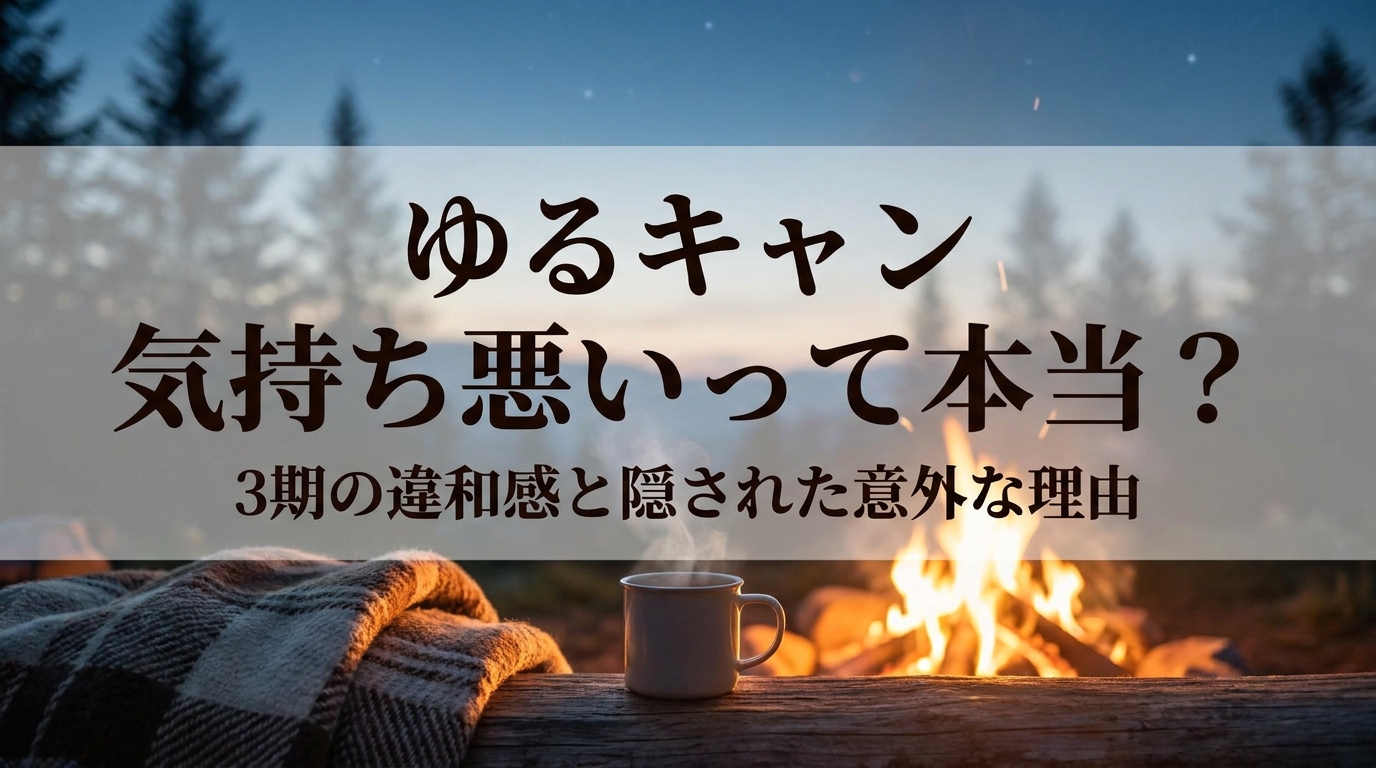 ゆるキャン 気持ち悪いって本当？3期の違和感と隠された意外な理由