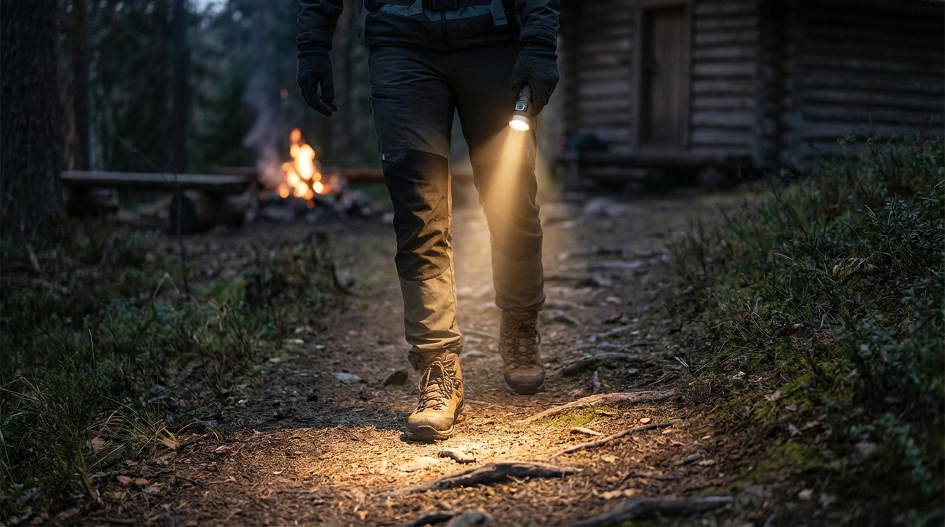 200ルーメンは手元や足元を確実に照らす「頼れる」明るさです