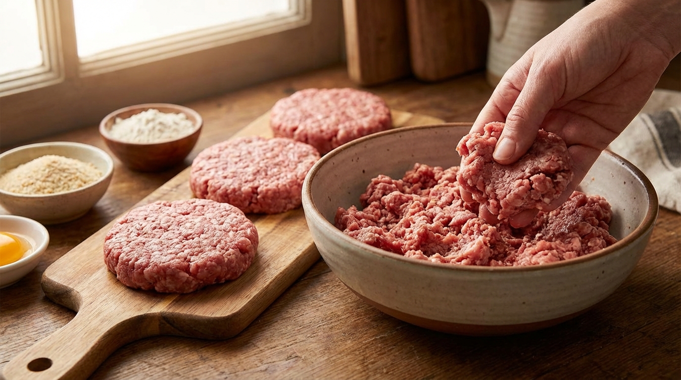 どうしてハンバーグのタネがベチャベチャになってしまうの？