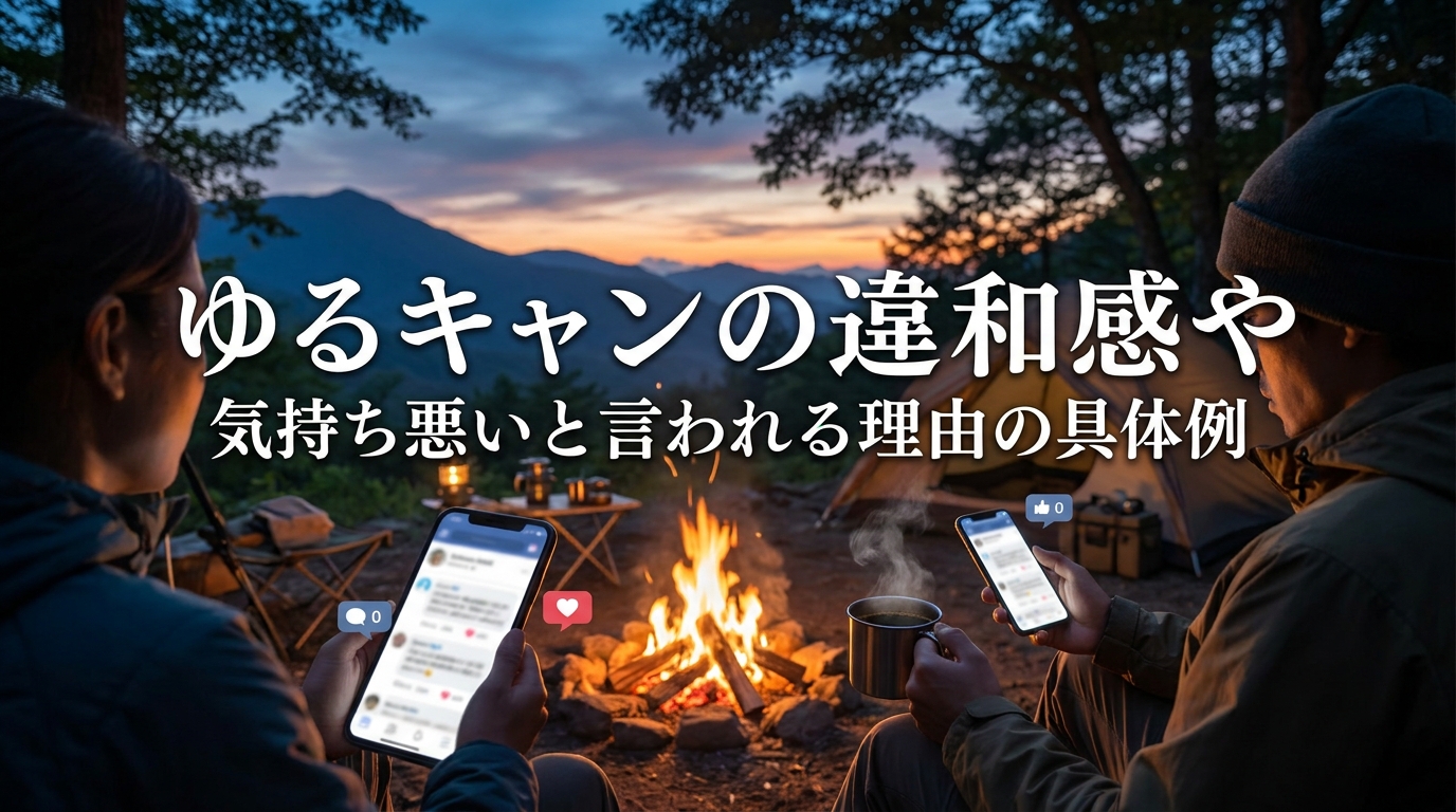 ゆるキャンの違和感や気持ち悪いと言われる理由の具体例